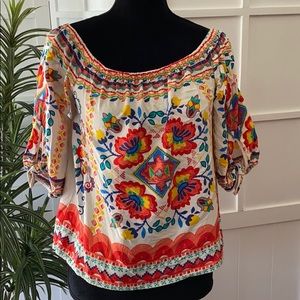 Flying Tomato soft colorful 16” top w/tie sleeves